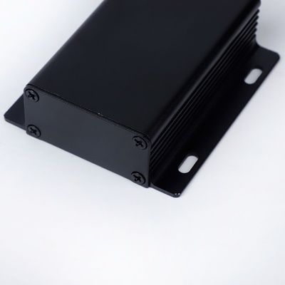 Durable Custom Enclosure With Mounting Brackets In Anodized Silver and Black 49*24*80mm