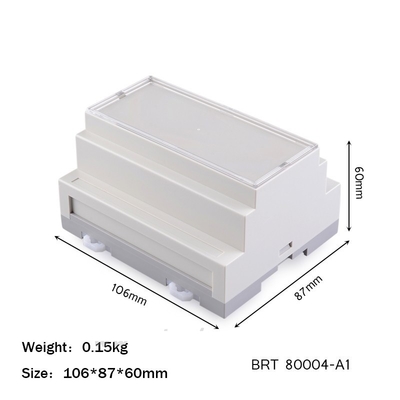106 * 87 * 60mm Abs Ul 94 V0 Diy Plc Din Rail Vỏ cho dự án điện tử
