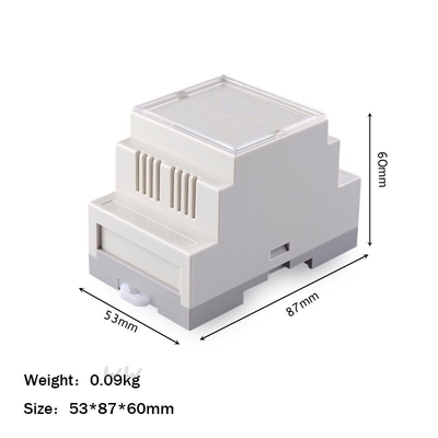 Tủ hấp thụ đường ray Din Bảng mạch tự làm Hộp chuyển đổi ổ cắm Chống cháy 53 * 87 * 60mm