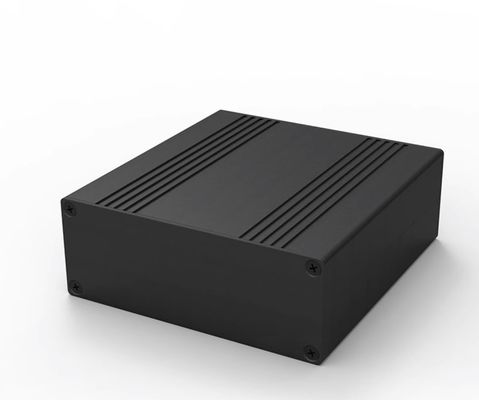 106 * 40 * 110mm Đẹp màu đen Aluminium Heatsink Case For Width100mm PCB Project Box
