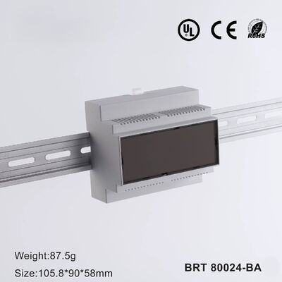 6 Module DIN Rail Enclosure White DIN Rail Housing PLC Cục điều khiển công nghiệp