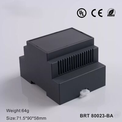Vỏ bọc đường ray DIN 4 mô-đun Vỏ đường ray DIN cho rơle & mô-đun PCB trong ABS chống cháy