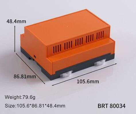Vỏ tủ DIN Rail BRT80034 105.6x86.8x48.4mm Hộp DIN Rail cho Điều khiển Công nghiệp & Nguồn điện